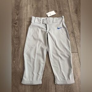 Nike Kids Light Gray baseball Bottoms